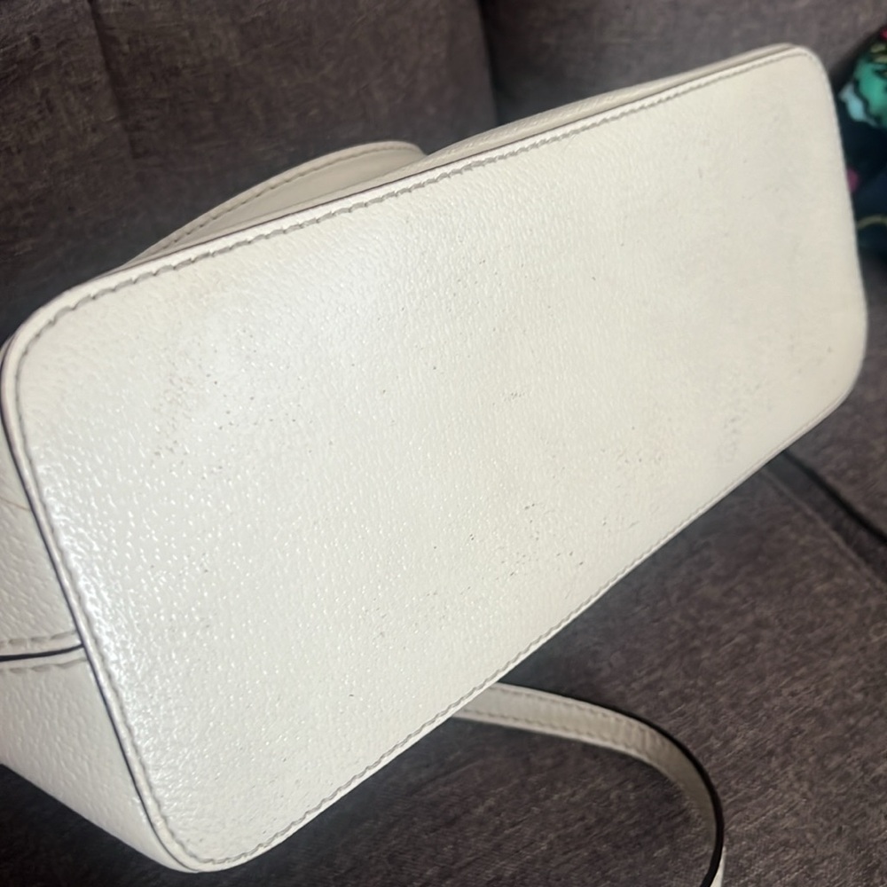 KATE SPADE RACHELLE IVORY SATCHEL W/STRAP - Picture 5 of 10